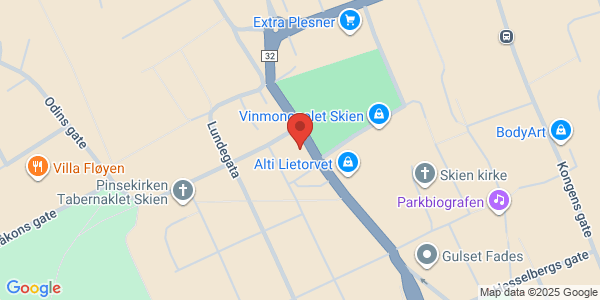 Map displaying event location