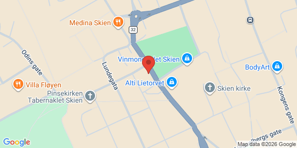 Map displaying event location