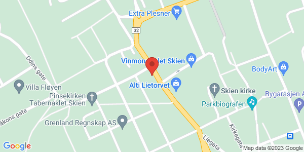 Map displaying event location