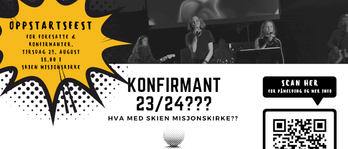 Konfirmant i Skien misjonskirke skoleåret 2023/2024