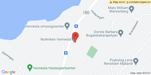 Kart som viser hvor arrangementet foregår