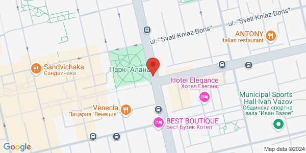 Map displaying event location