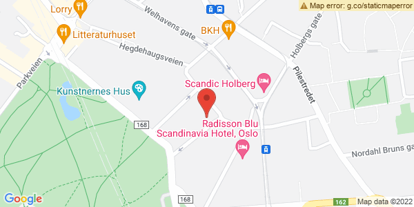 Kart som viser hvor arrangementet foregår