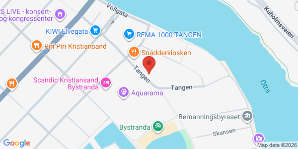 Kart som viser hvor arrangementet foregår