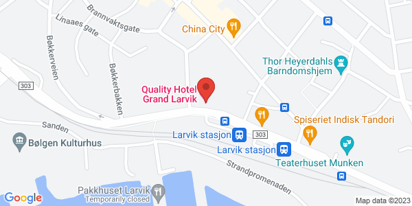 Map displaying event location