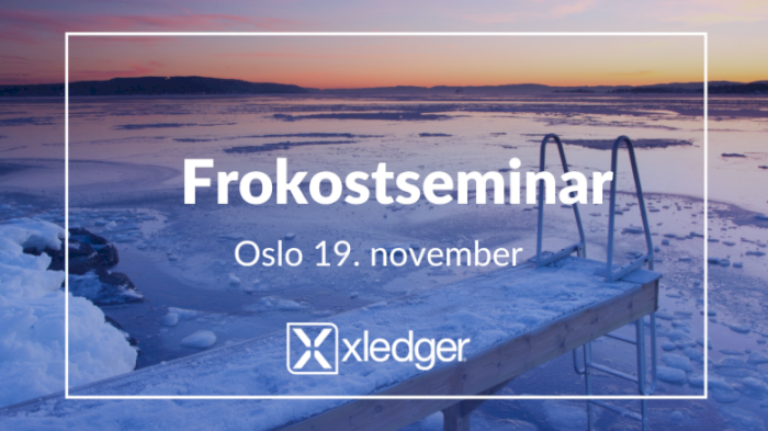 Frokostseminar i Oslo med Xledger 19. november 2026