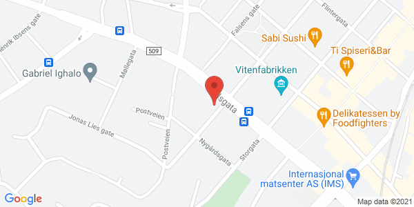 Map displaying event location