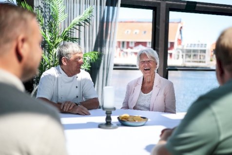 Hygge på brygga