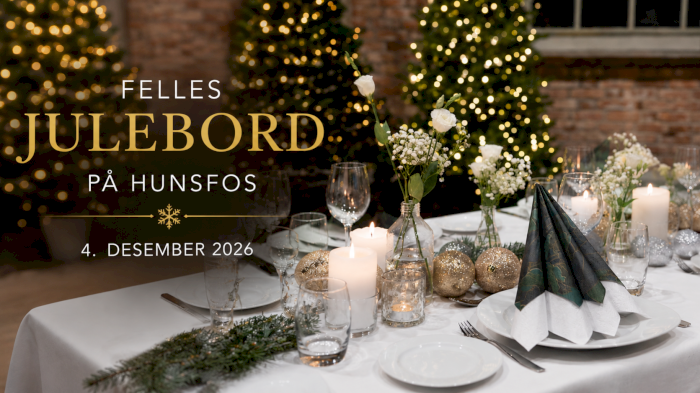 Årets fellesjulebord på Hunsfos: FREDAG ✨