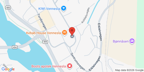 Kart som viser hvor arrangementet foregår