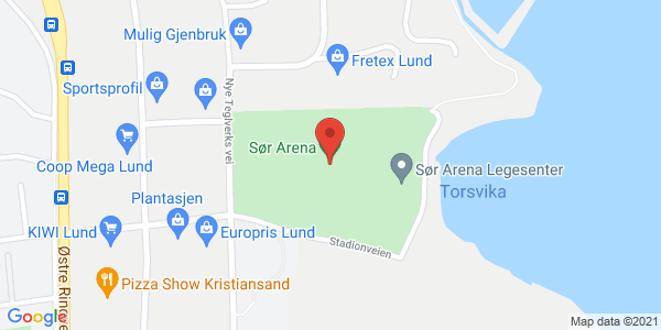 Kart som viser hvor arrangementet foregår