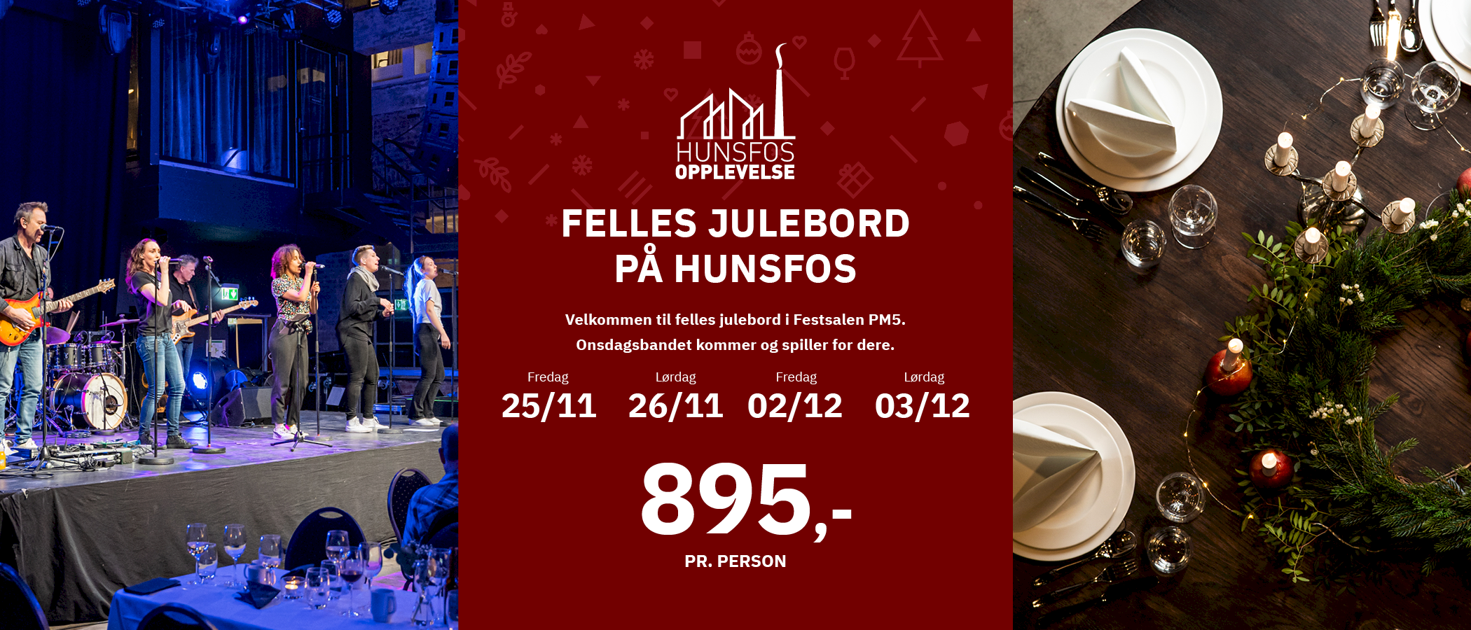 Julebord på Hunsfos 