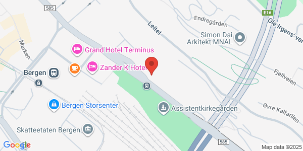 Map displaying event location