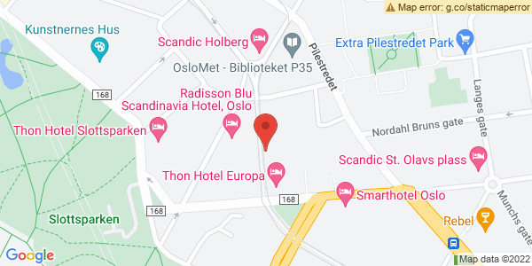 Kart som viser hvor arrangementet foregår