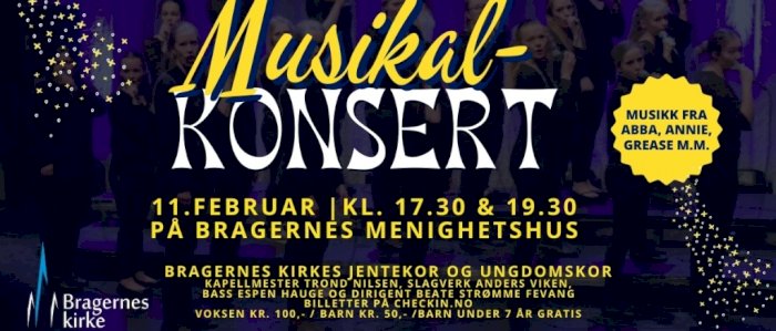 Musikalkonsert med Bragernes kirkes jentekor og ungdomskor