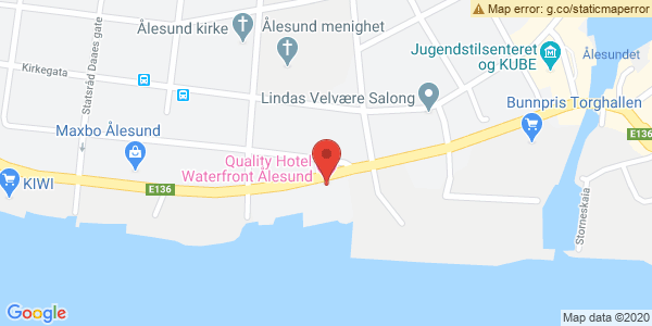 Map displaying event location