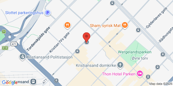 Kart som viser hvor arrangementet foregår