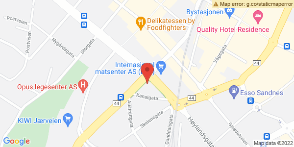 Map displaying event location