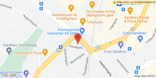 Map displaying event location