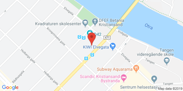 Map displaying event location