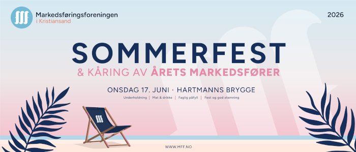 Sommerfest og kåring av Årets Markedsfører 2025!