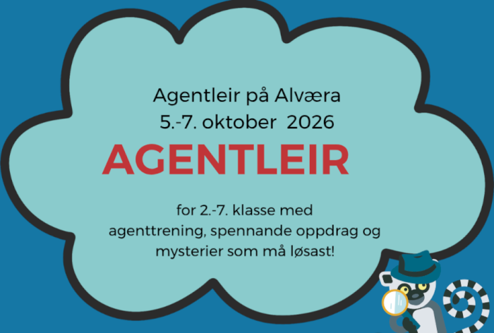 Agentleir på Alværa for 2.-7. klasse, 5.-7. oktober