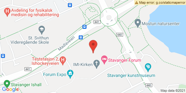 Kart som viser hvor arrangementet foregår
