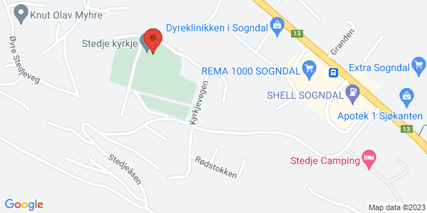 Kart som viser hvor arrangementet foregår