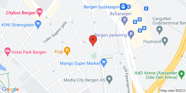 Map displaying event location