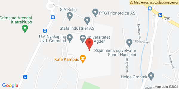 Map displaying event location