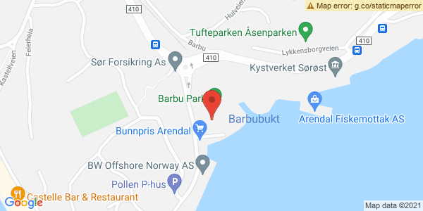 Map displaying event location