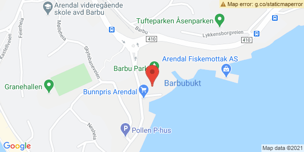 Map displaying event location
