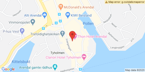 Map displaying event location