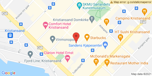 Map displaying event location