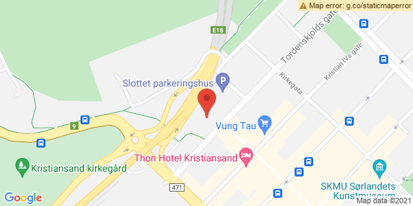 Map displaying event location