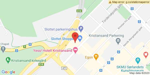 Kart som viser hvor arrangementet foregår