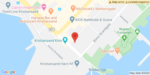 Map displaying event location