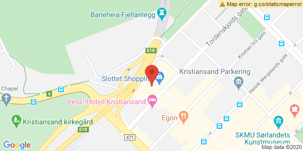 Kart som viser hvor arrangementet foregår