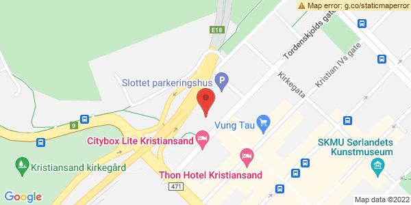 Map displaying event location