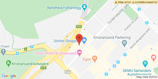 Kart som viser hvor arrangementet foregår