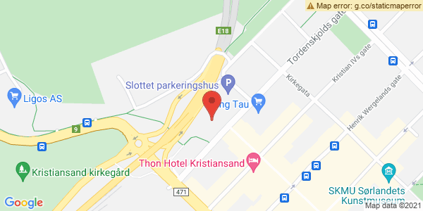 Kart som viser hvor arrangementet foregår