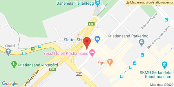 Kart som viser hvor arrangementet foregår