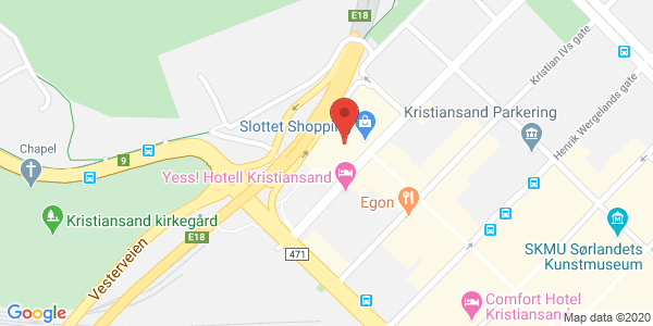 Kart som viser hvor arrangementet foregår