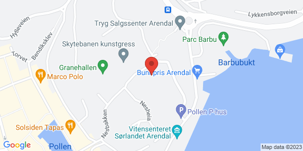Map displaying event location