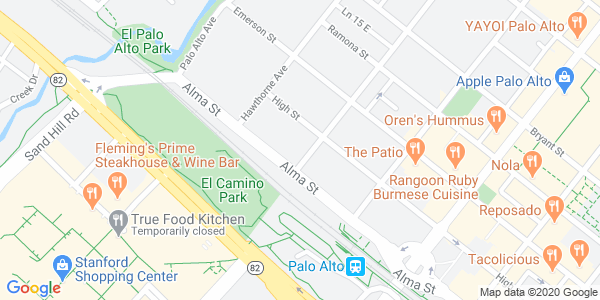 Map displaying event location