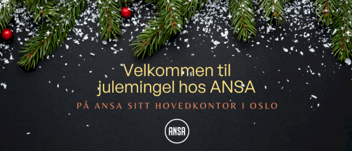 Julemingel på ANSA sitt hovedkontor i Oslo 2026