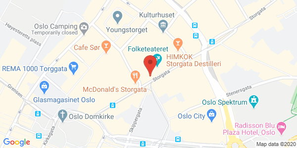 Kart som viser hvor arrangementet foregår