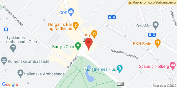 Map displaying event location