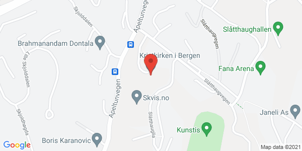 Kart som viser hvor arrangementet foregår