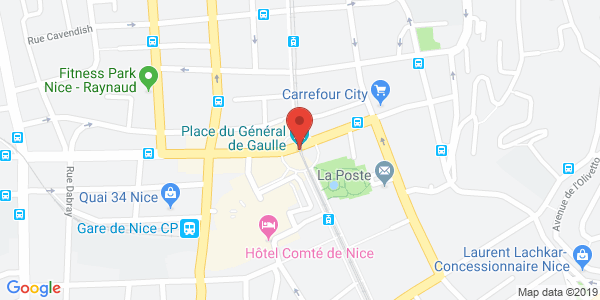 Map displaying event location